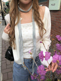 Theco Round Button Knit Cardigan