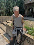 Jeep layered sleeveless