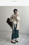 Jacquard flower long skirt