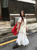 Dazney Lace Frill Long Skirt
