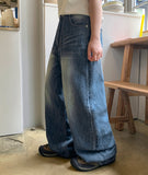 Pater summer washing wide denim pants