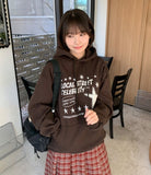 Manko printing brushed over hoodie