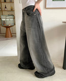 Lesse Summer Washing Wide Denim Pants