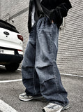 Pintuck Cat Grayish Balloon Denim