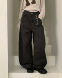 Gidget Stripe Rivet Balloon Fit Long Pants