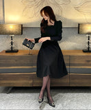 Deman Tulle Layered Span Tweed One Piece