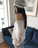 Stripe Punching Mesh See-Through Beanie