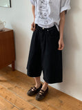 [unisex] Hachi Boyfit Bermuda Denim Pants