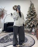 Raven Velvet Track Pigment Brushed Pants