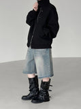 Quartet washed Bermuda denim