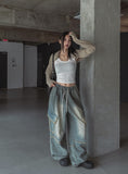 Two-Way Dekki Diagonal Pocket Denim Pants