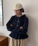 Ryukon Check Frill Short Jacket