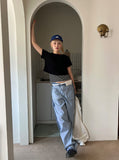 INSIDE OUT TRACK DENIM