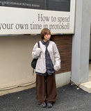 [BAONHAUS] Codend Fleece Brushed Banding Balloon Wide Pants