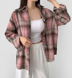 Today Check Loose Fit Long Sleeve Shirt