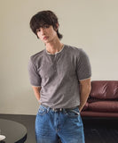 Virgin Layered Muscle Fit Henley Neck Knit