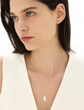 Champagne Full Moon Big Bowl Long Necklace