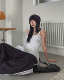 Glare pleated bustier one-piece