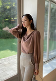 Kale Draped Blouse