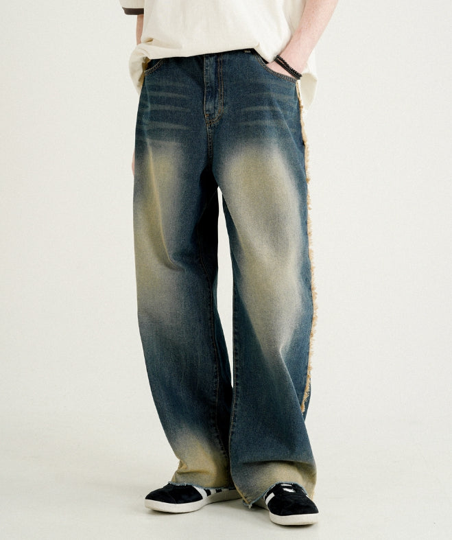 ★WV PROJECT★送料込み★Rip off washing denim pants MJLP7714 WV PROJECT (ダブリューブイプロジェクト) - リップオフ
