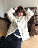 Boha Fluffy Fur High Neck Duffle Midi Coat