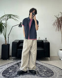 Lupen pintuck wide cotton pants