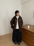 Cohidden Embroidery Printing Two-Way Over Hood Zip-Up