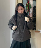 Qumi High Neck Wool Padding Jumper