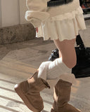 Bolt Winter Fur Platform Sole Long Boots
