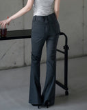Pinstripe Bootcut Pants