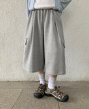 Pept Patch Banding Cargo Bermuda Pants