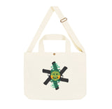 【Expend4bles X GRAVER】Metal Skull Smile Two Way Eco Bag