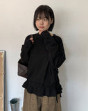 Kohone Ribbon Frill Long Sleeve Tee