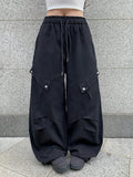 Latter Cargo String Wide Pants