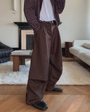 Noven Dart Pintuck Wide Slacks