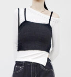 Pirena Fur Sleeveless Top