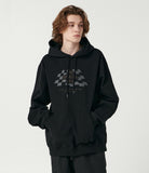 Check Border Logo Hoodie