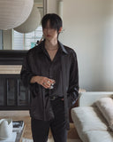 Locke Satin Tie Shirt