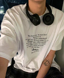 In-out lettering short sleeve tee