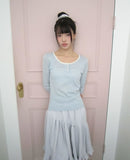 S-On Star Pattern Three Quarter T-Shirt