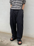 Layered Gosi nylon wide pants