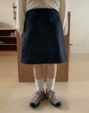 Oroi Denim Banding Midi Skirt