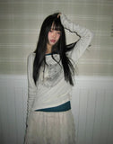 Hoa Vintage Hoals Print T-Shirt