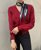 Kale Color Matching Rhombus Scarf