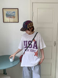 Helmo Star Printing Over Short Sleeve Tee