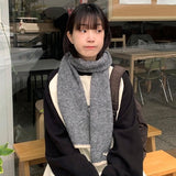 Lowmi color matching mix color boucle muffler