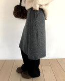 Baean Knit Banding Midi Skirt