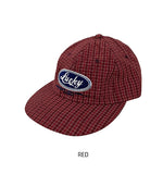 Lucky Lettering Two-Tone Check Camp Cap