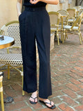 Harpies Pin Tuck Wide Slacks