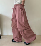 [unisex] Rilkan Summer Banding Wide Cargo Pants